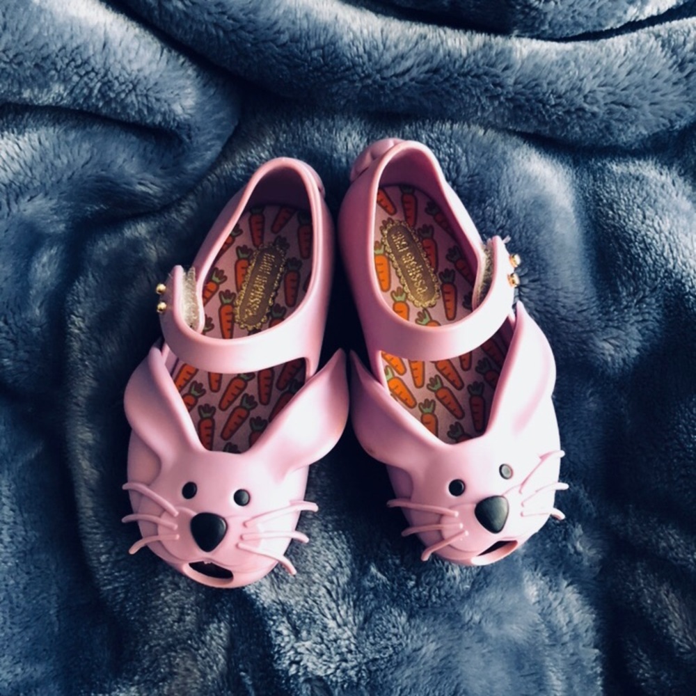 Mini Melissa Purple Bunnies EUC